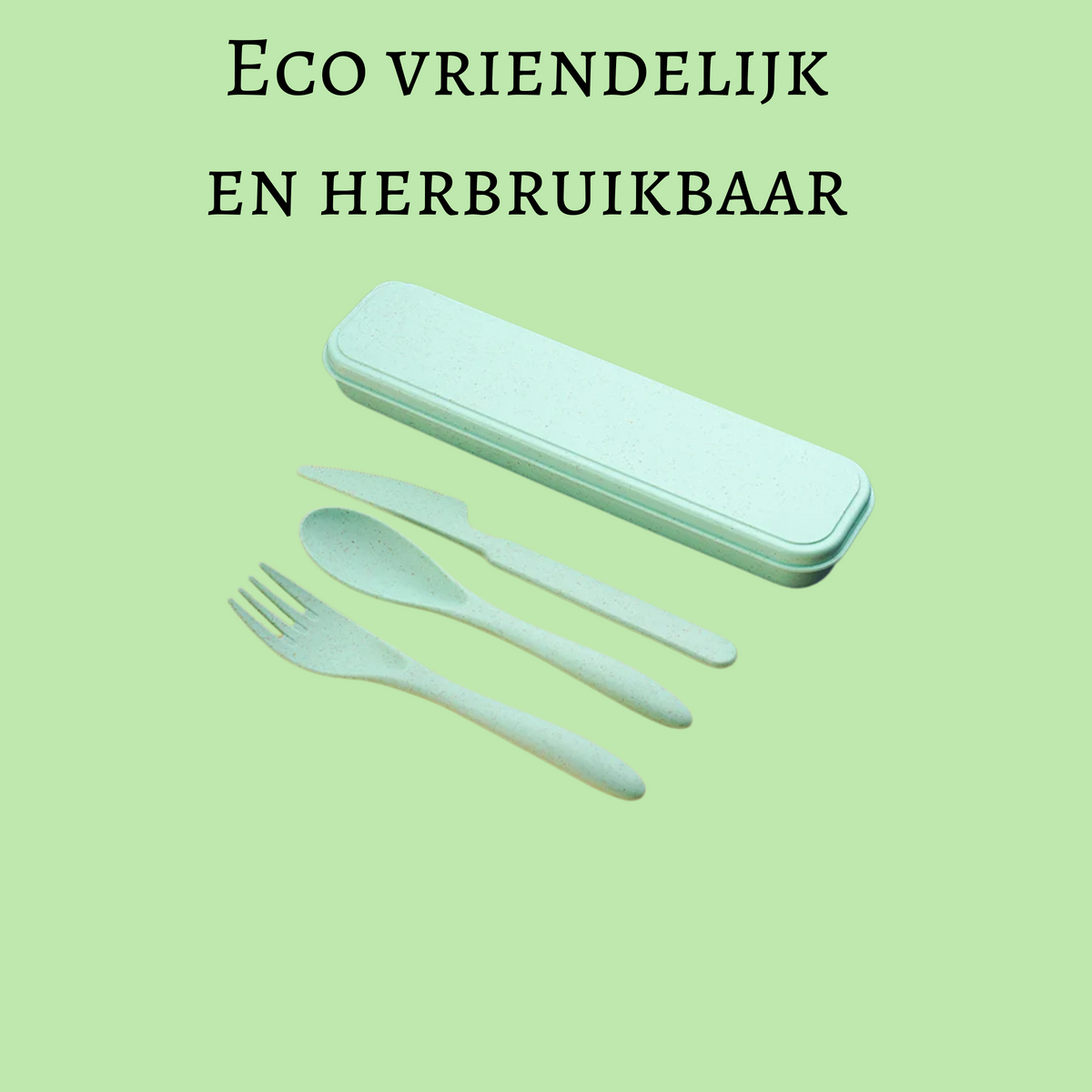 Umweltfreundliches Besteckset für unterwegs