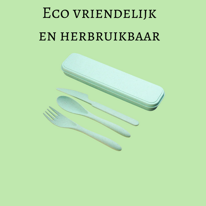 Umweltfreundliches Besteckset für unterwegs