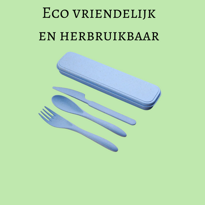 Umweltfreundliches Besteckset für unterwegs