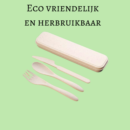 Umweltfreundliches Besteckset für unterwegs